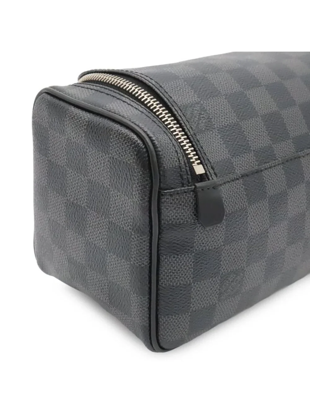 Louis Vuitton Damier Graphite Toilette Pouch Travel Clutch Handbag